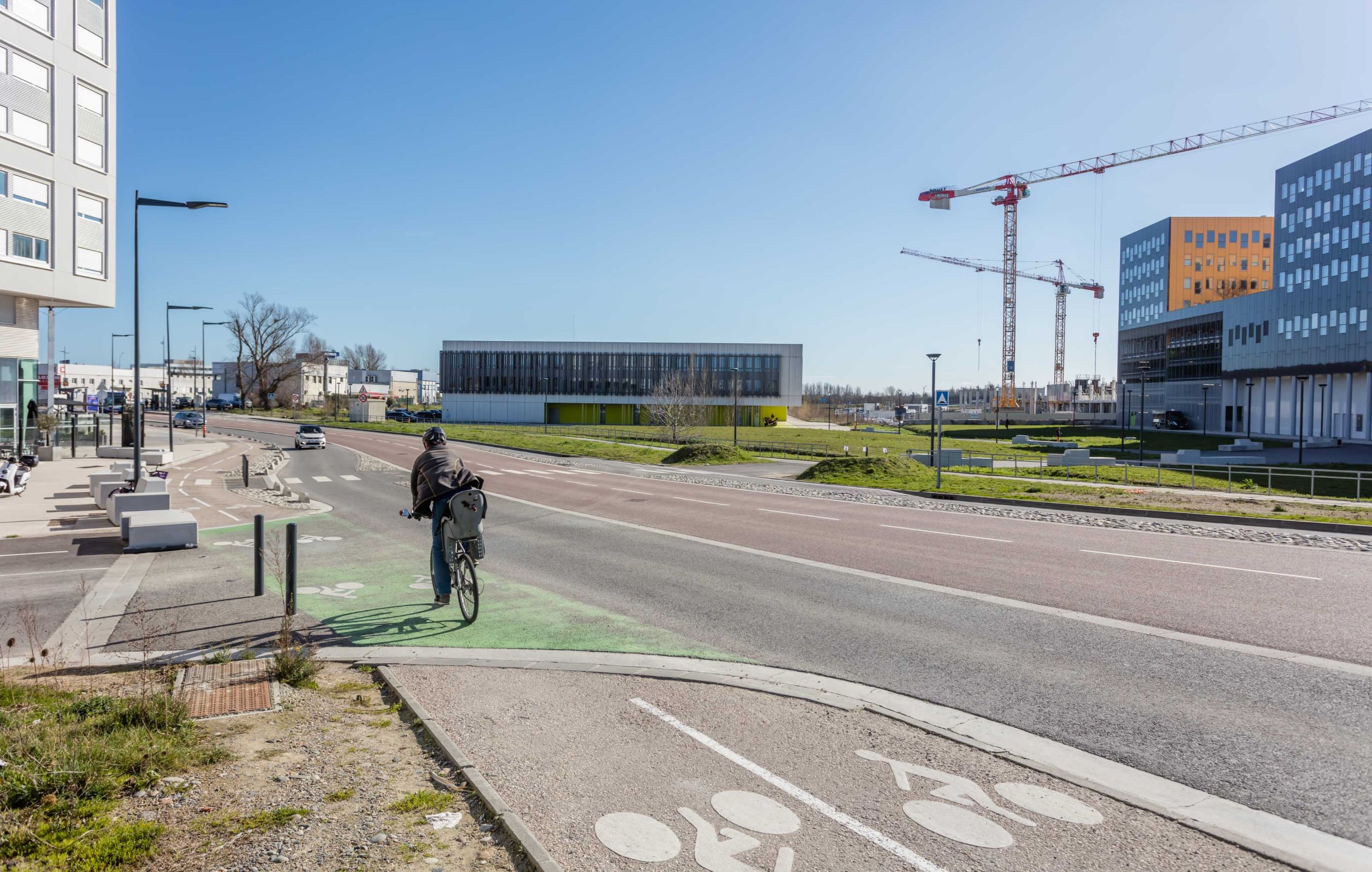 Pistes cyclables - Écoquartier Toulouse Aerospace